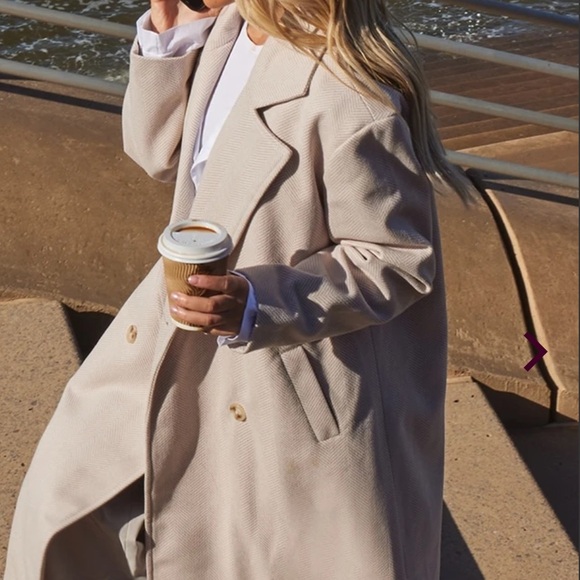 PLT Stone textured wool coat - Picture 2 of 4